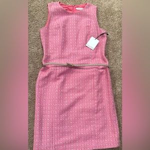 Calvin Klein fitted dress with belt and lining